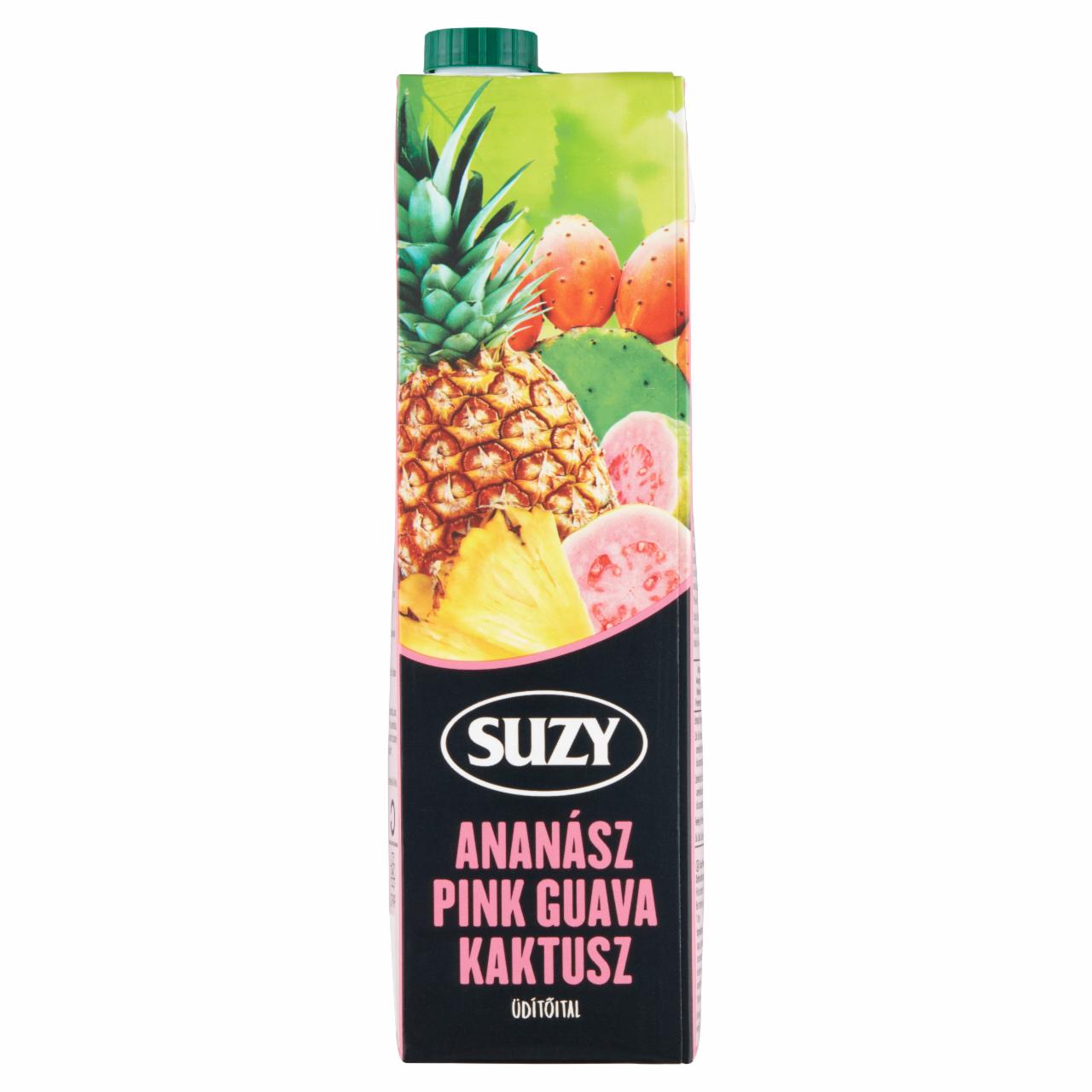 Képek - Suzy Exotic ananász-pink guava-kaktusz üdítőital cukorral és édesítőszerekkel 1 l