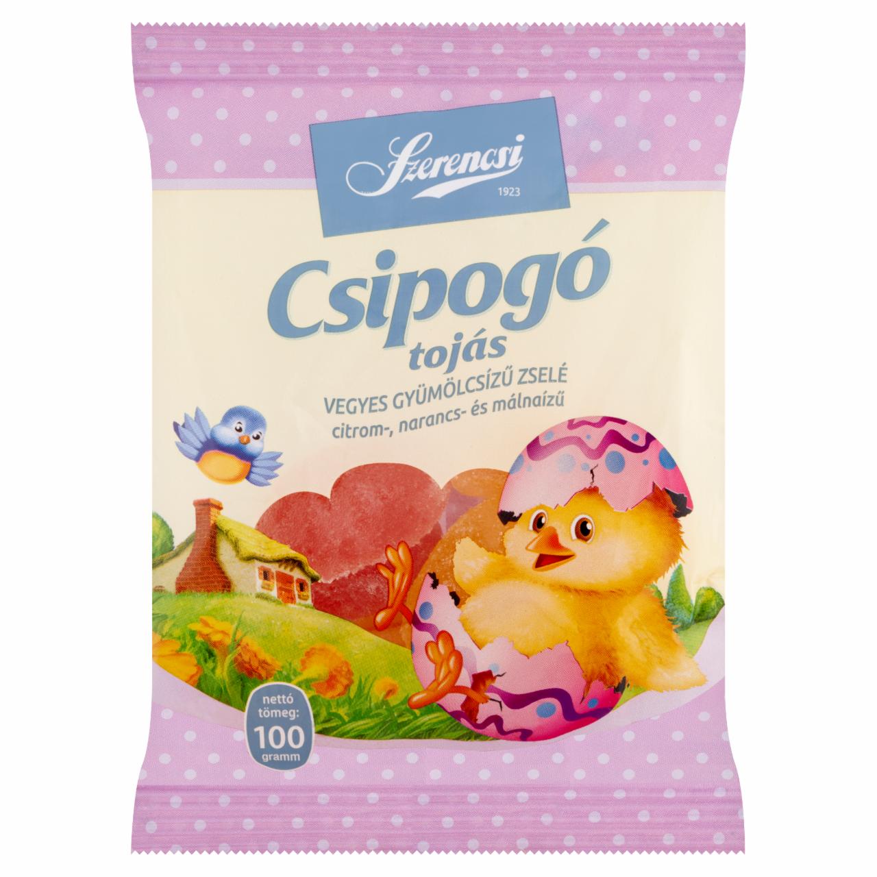 Képek - Szerencsi Csipogó tojás vegyes gyümölcsízű zselé 100 g
