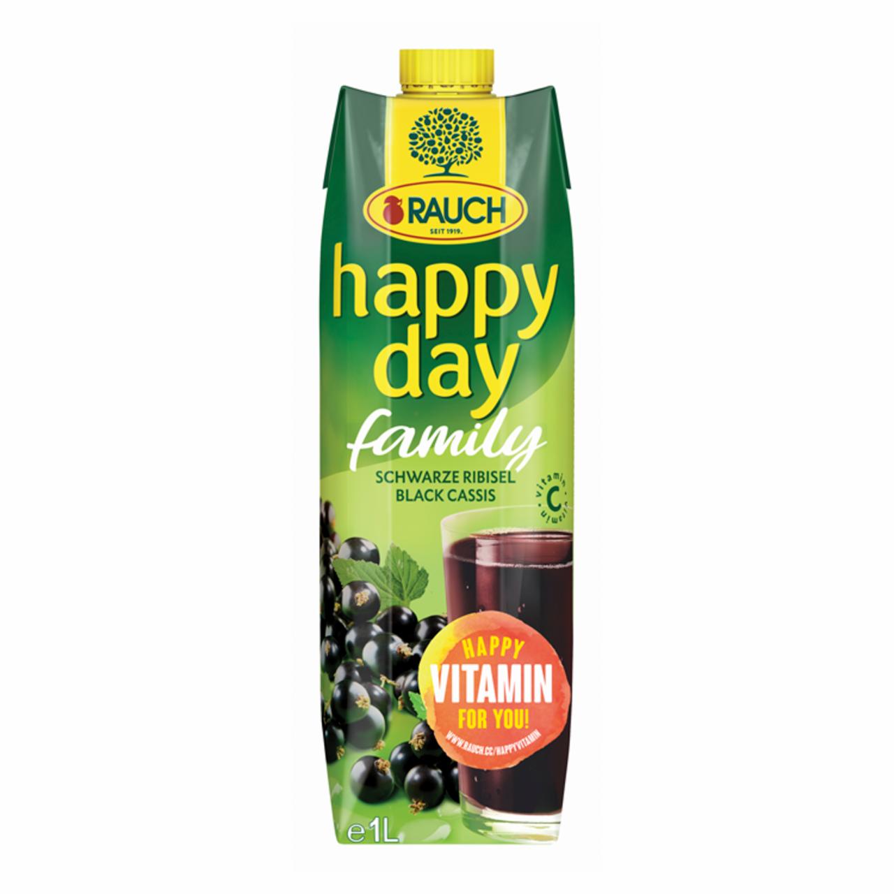 Képek - Rauch Happy Day feketeribizli nektár sűrítményből, C-vitaminnal 1 l