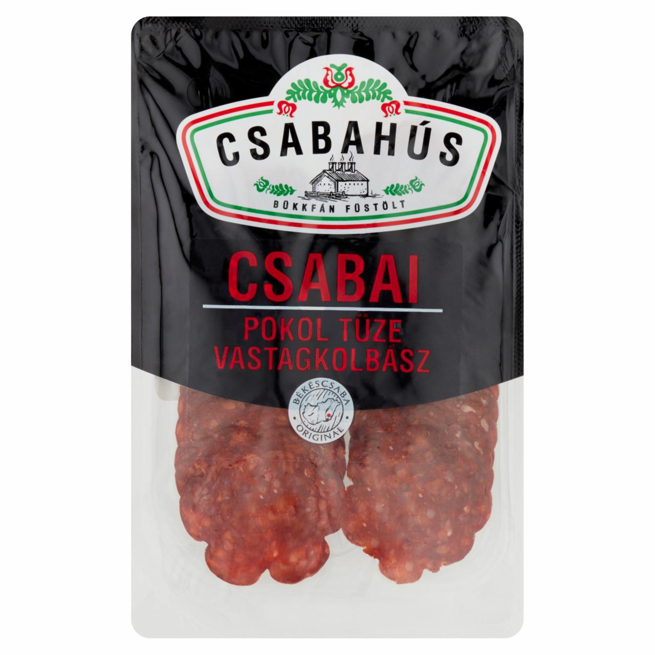 Képek - Csabahús szeletelt csabai pokol tüze vastagkolbász 75 g