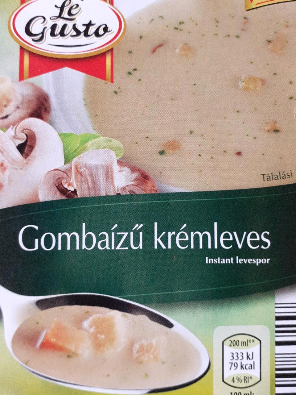 Képek - Instant gombaízű krémleves Le Gusto