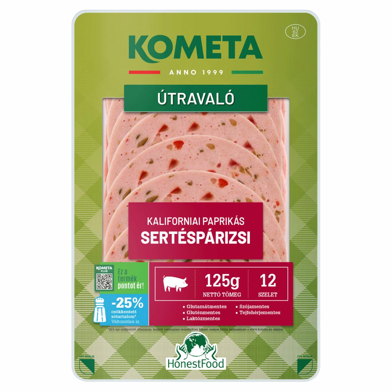 Képek - Kometa Útravaló kaliforniai paprikás sertéspárizsi 12 szelet 125 g