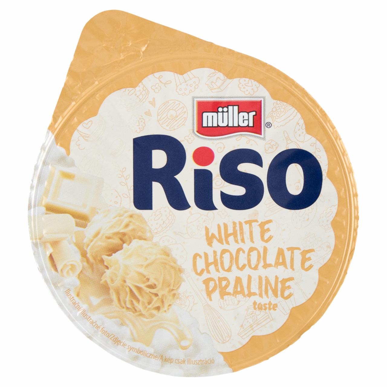 Képek - Müller Riso tejberizs desszert fehér csokoládé-dió ízű készítménnyel 175 g 