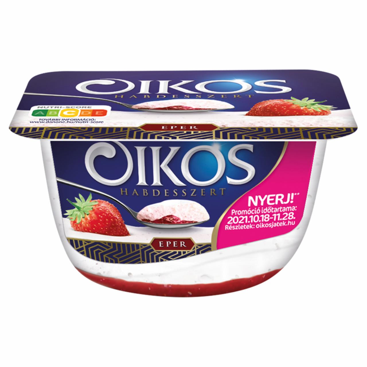 Képek - Danone Oikos Habdesszert habosított tejtermék epres öntettel 125 g