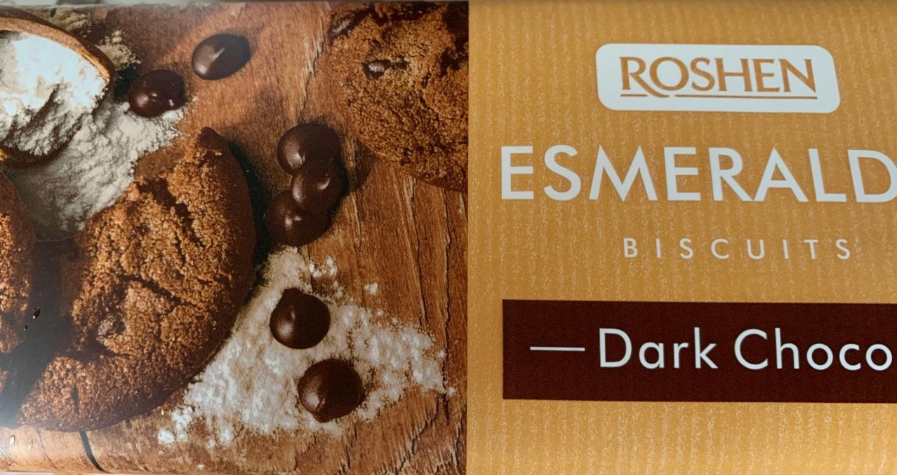 Képek - Esmeralda Dark Choco kakaós teasütemény kakaós darabkákkal Roshen
