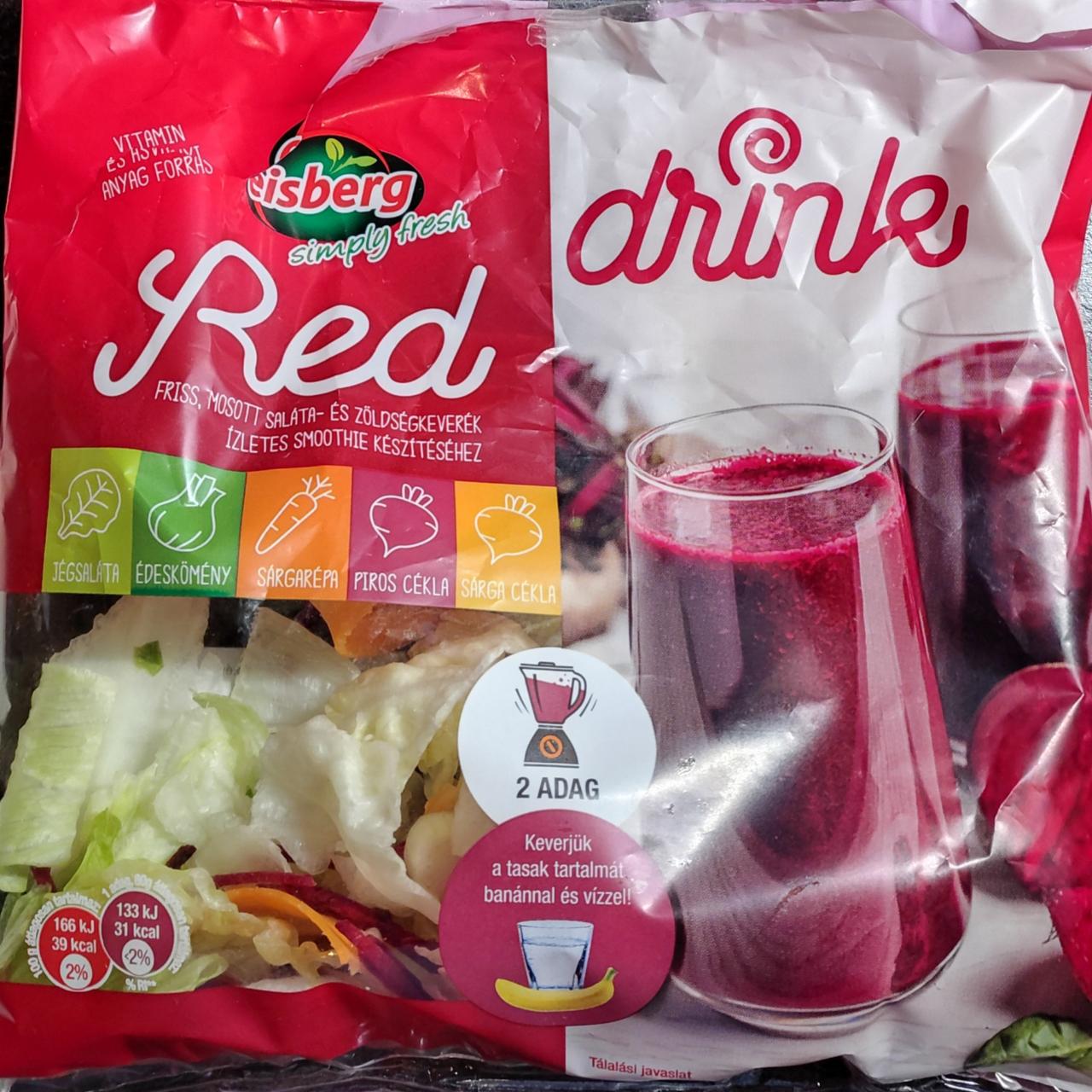 Képek - Red drink smoothie Eisberg