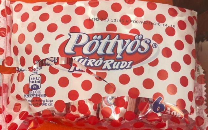 Képek - Pöttyös Óriás Túró Rudi natúr túródesszert kakaós étbevonattal 51 g