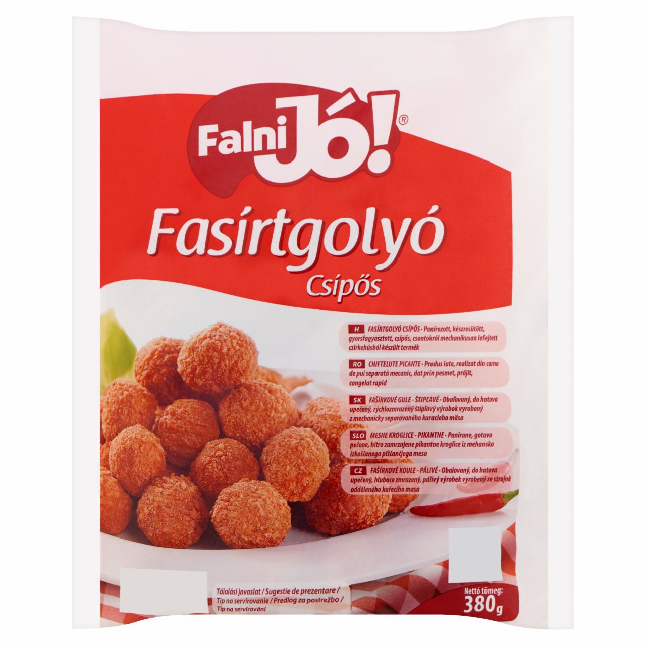 Képek - Falni Jó! készresütött, gyorsfagyasztott csípős fasírtgolyó 380 g