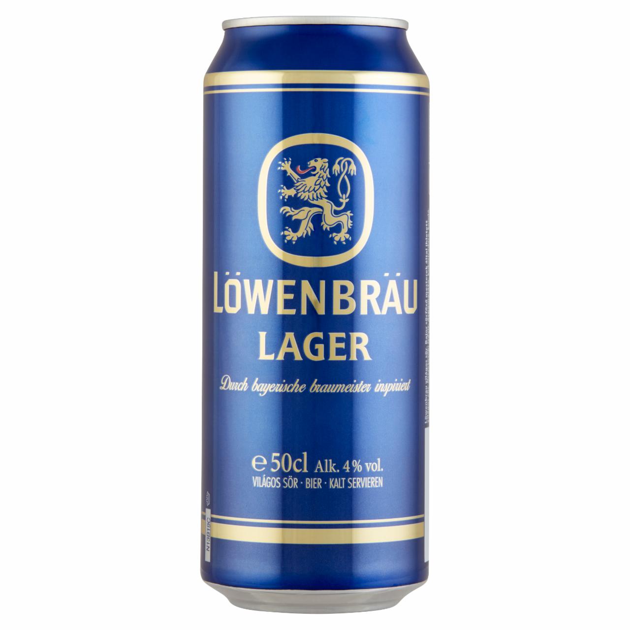 Képek - Löwenbräu Lager világos sör 4% 0,5 l
