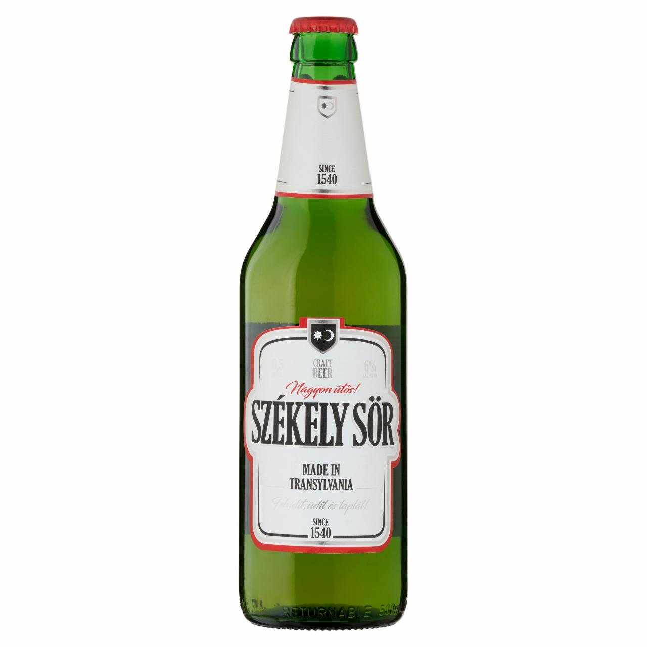 Képek - Székely Sör kézműves világos sör 6% 500 ml