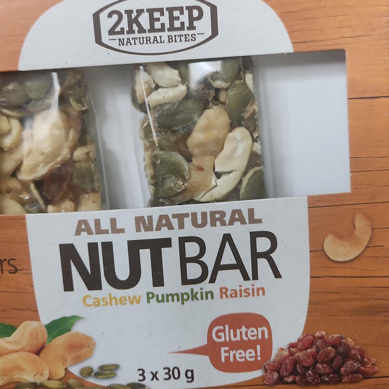 Képek - All Natural nutbar Cashew Pumpkin Raisin 2Keep Natural Bites