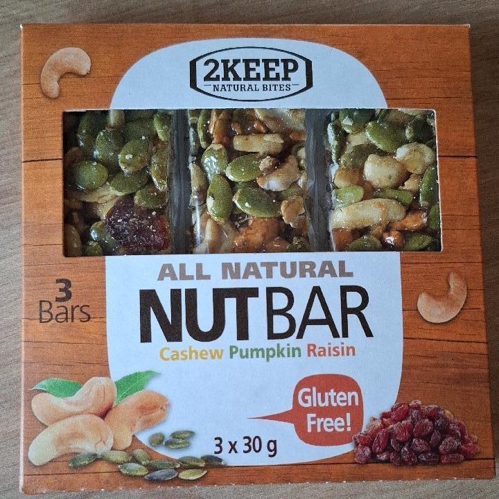 Képek - All Natural nutbar Cashew Pumpkin Raisin 2Keep Natural Bites