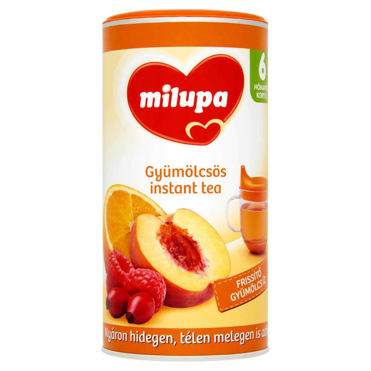 Képek - Milupa gyümölcsös instant tea 6 hónapos kortól 200 g