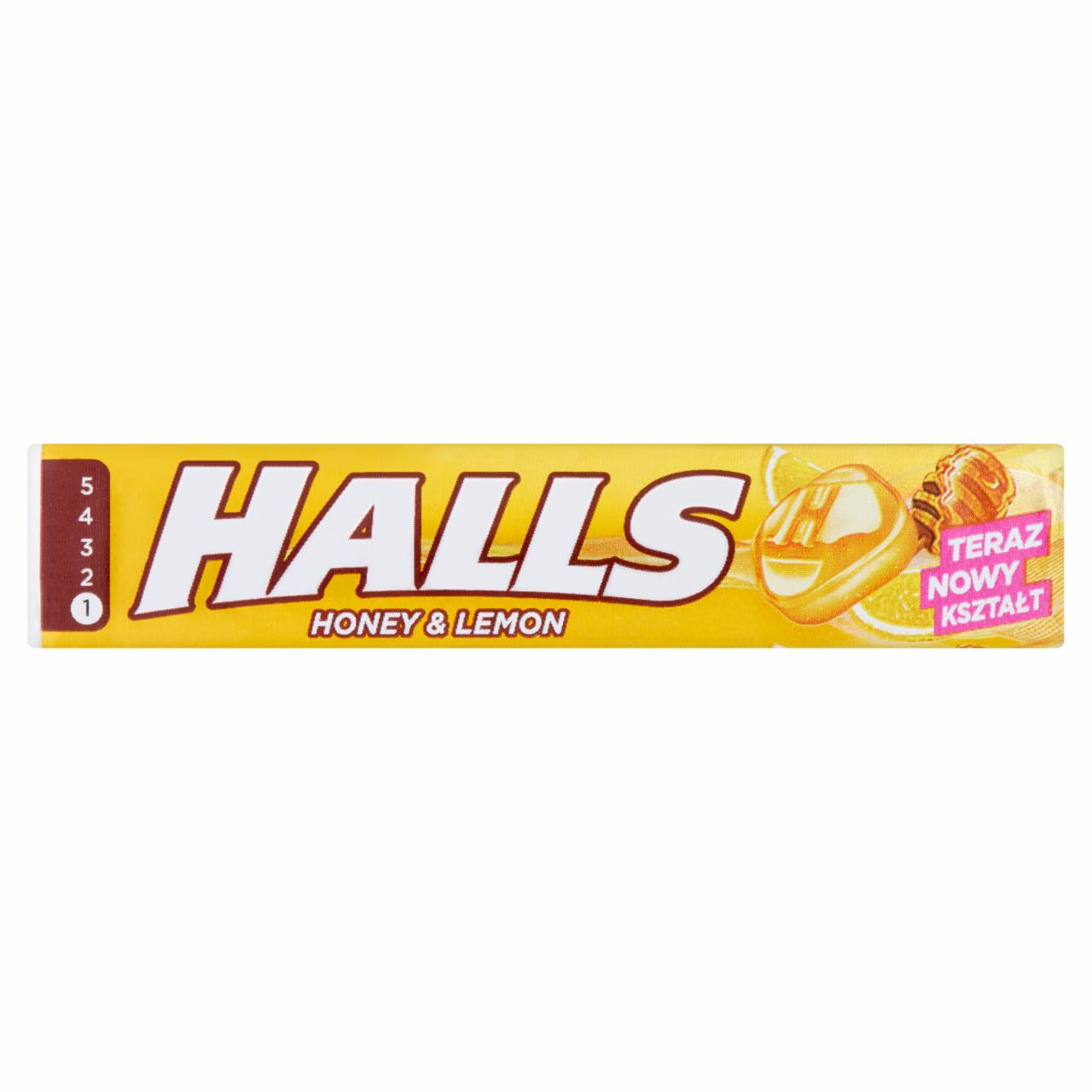 Képek - Halls citromízű, mézes, töltetlen keménycukorka 33,5 g