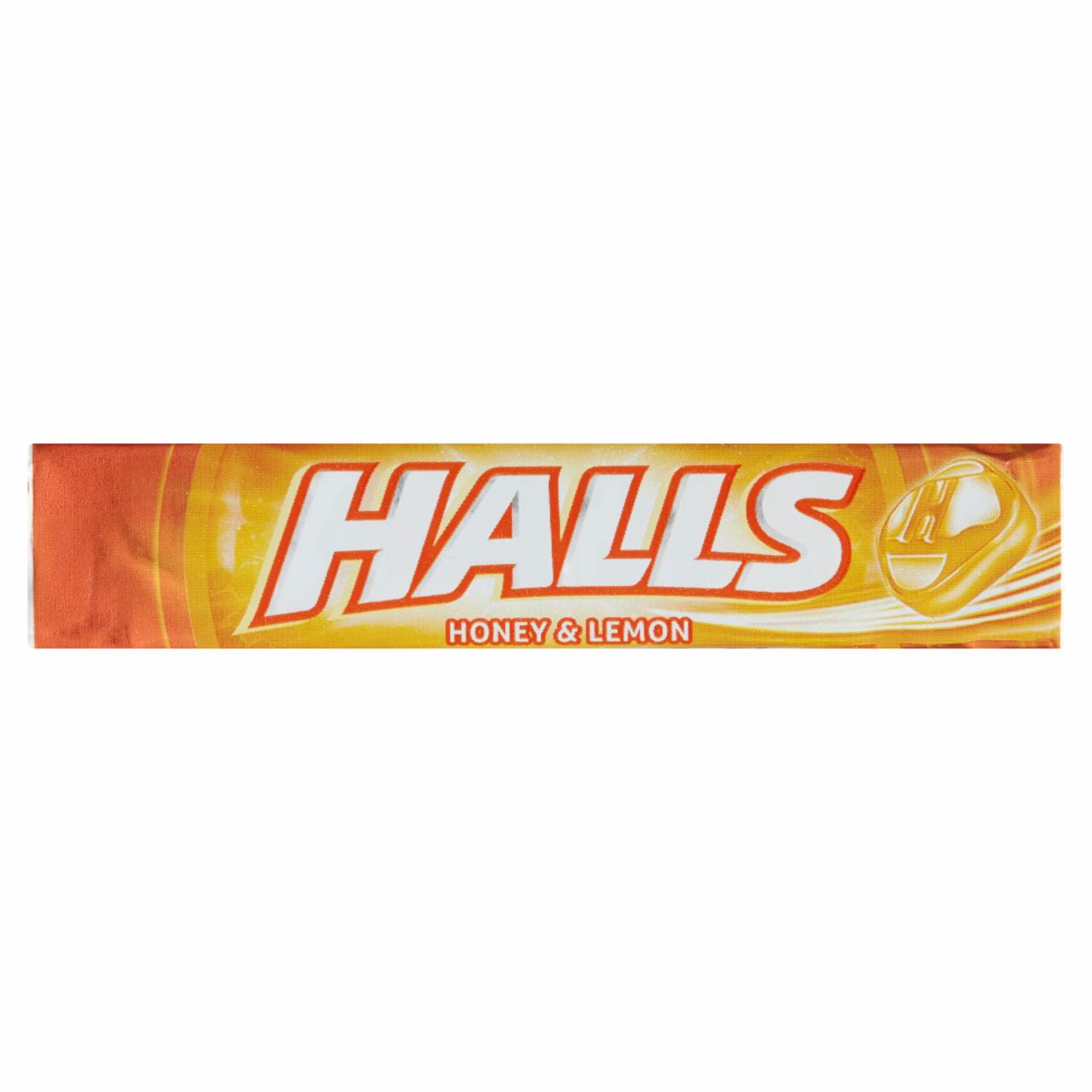 Képek - Halls citromízű, mézes, töltetlen keménycukorka 33,5 g