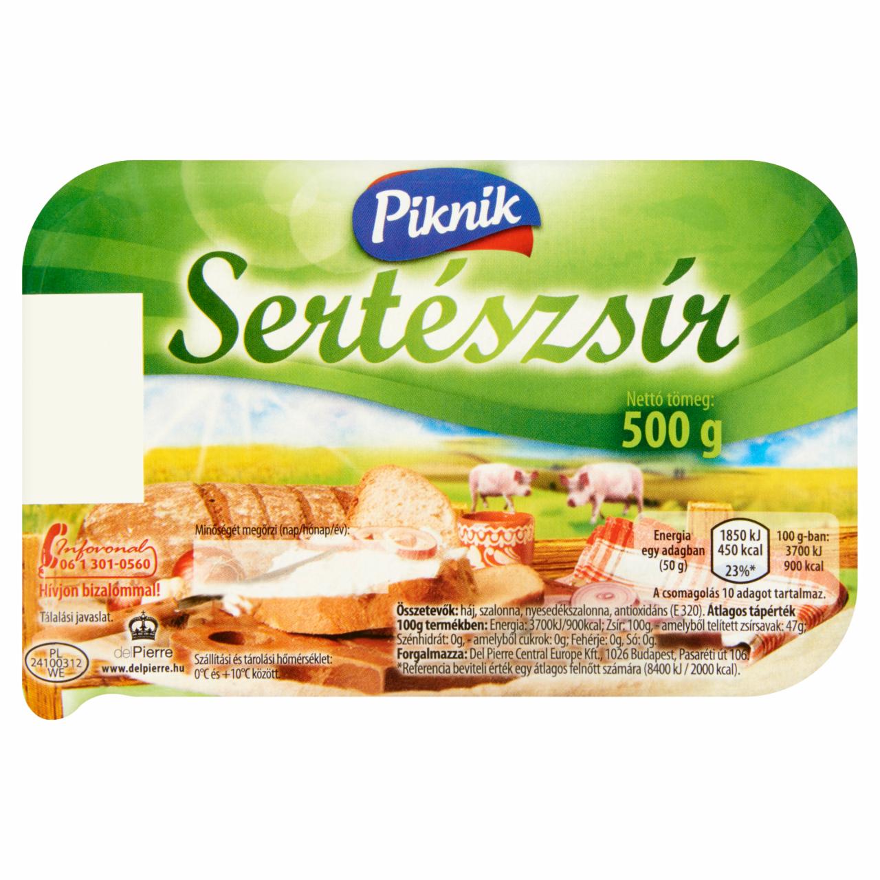 Képek - Piknik sertészsír 500 g