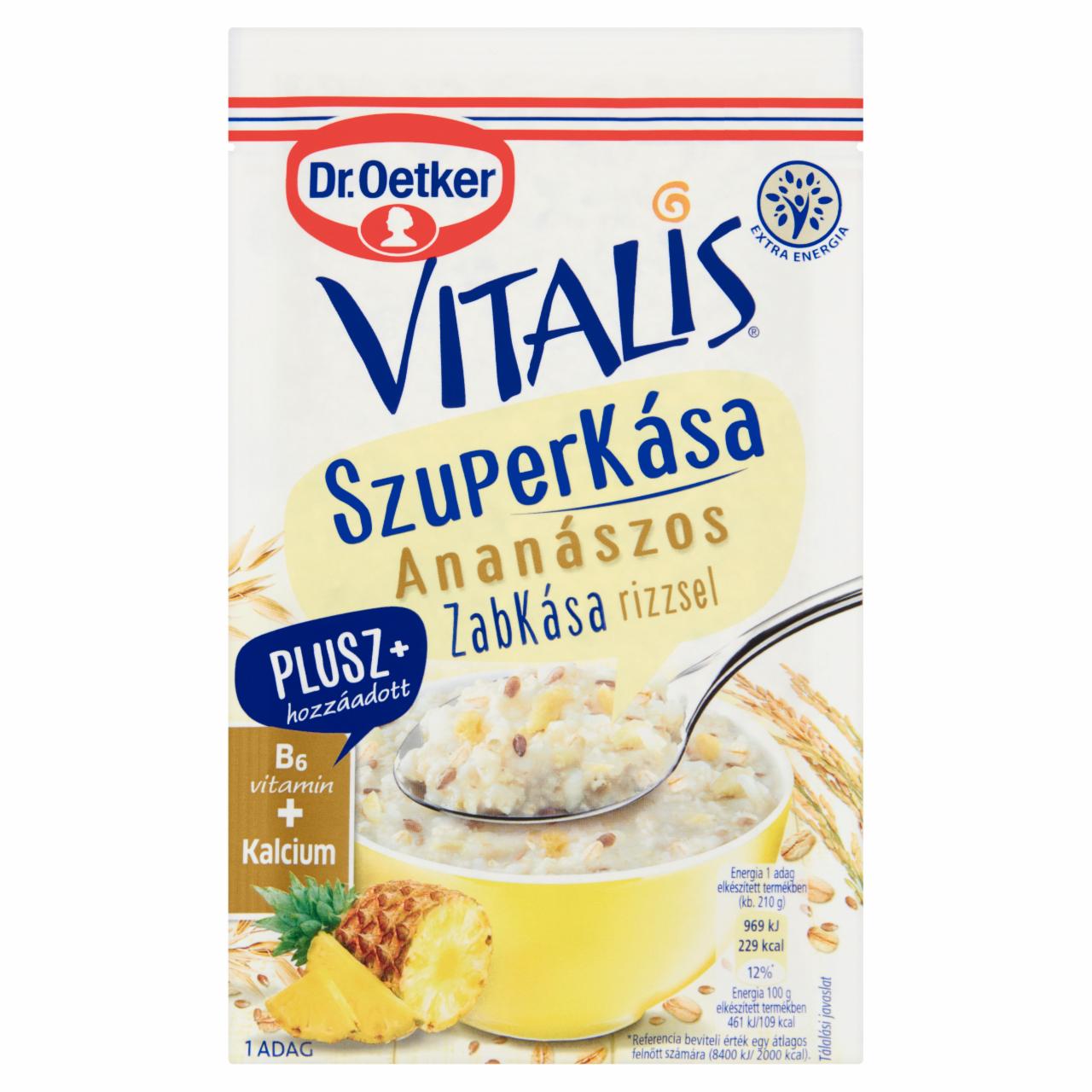 Képek - Dr. Oetker Vitalis Szuperkása ananászos zabkása alappor rizzsel 60 g