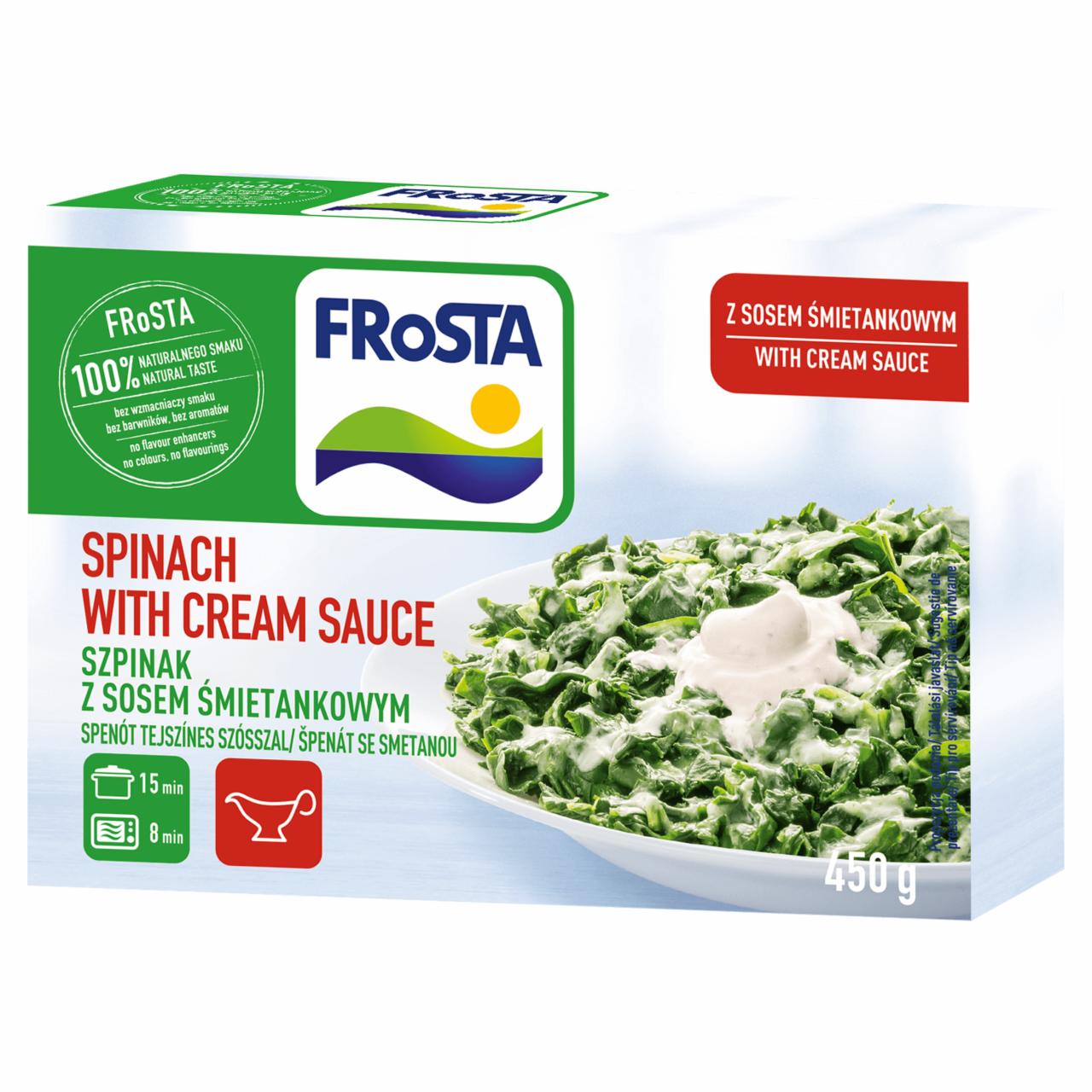 Képek - FRoSTA gyorsfagyasztott spenót tejszínes szósszal 450 g