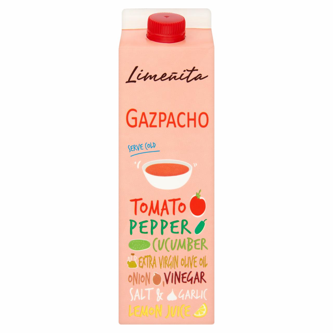 Képek - Limeñita Gazpacho tradicionális spanyol zöldségleves extra szűz olívaolajjal 1 l