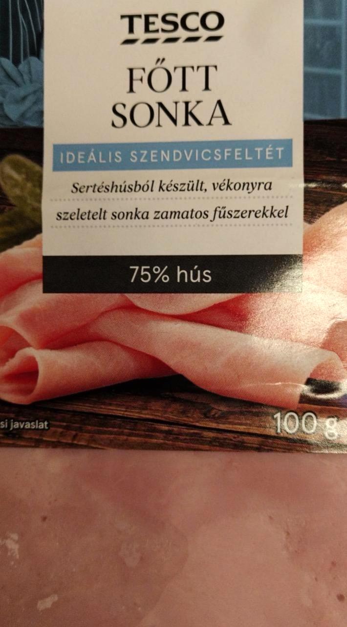 Képek - Főtt sonka 75% hús Tesco