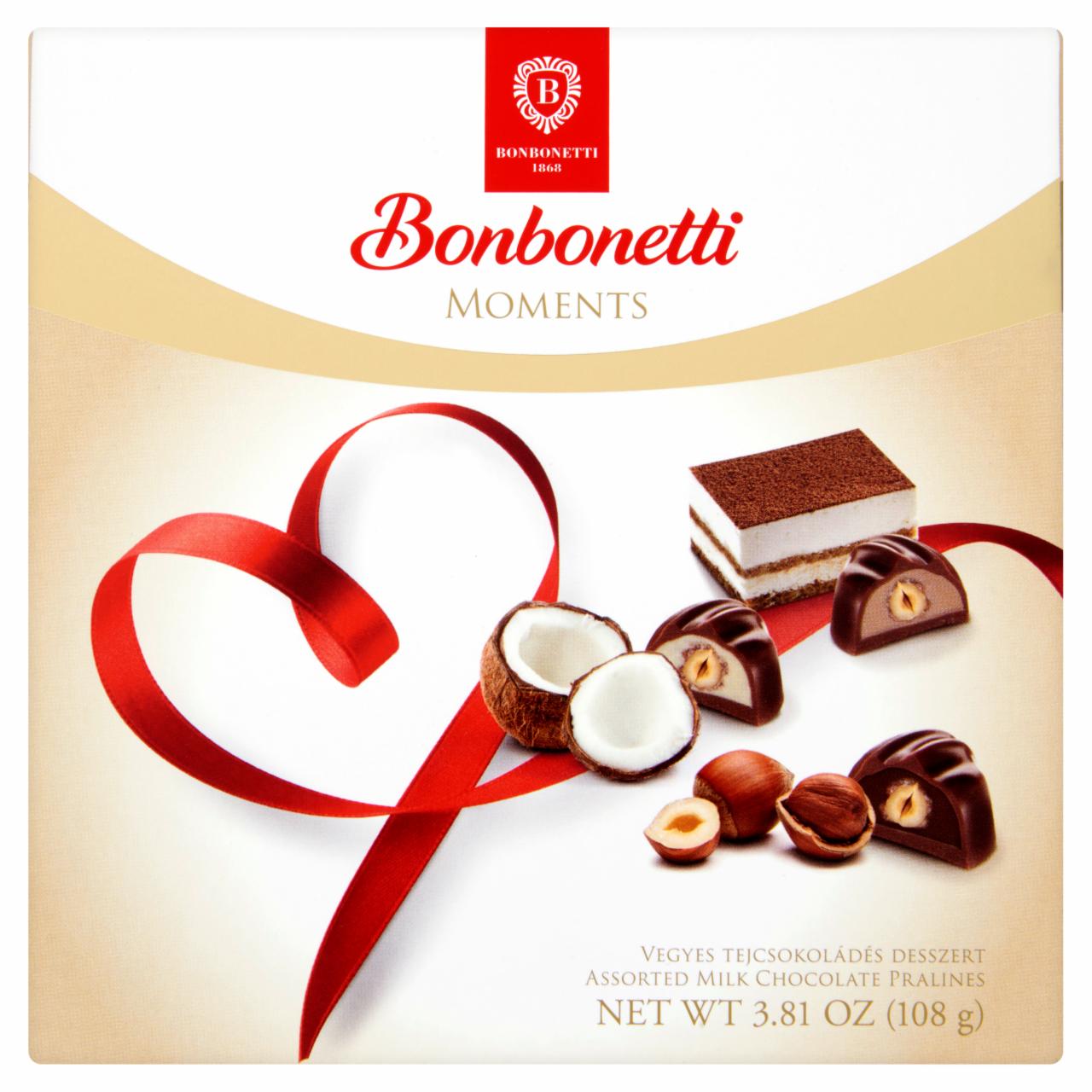 Képek - Bonbonetti Moments vegyes tejcsokoládés desszert 9 db 108 g