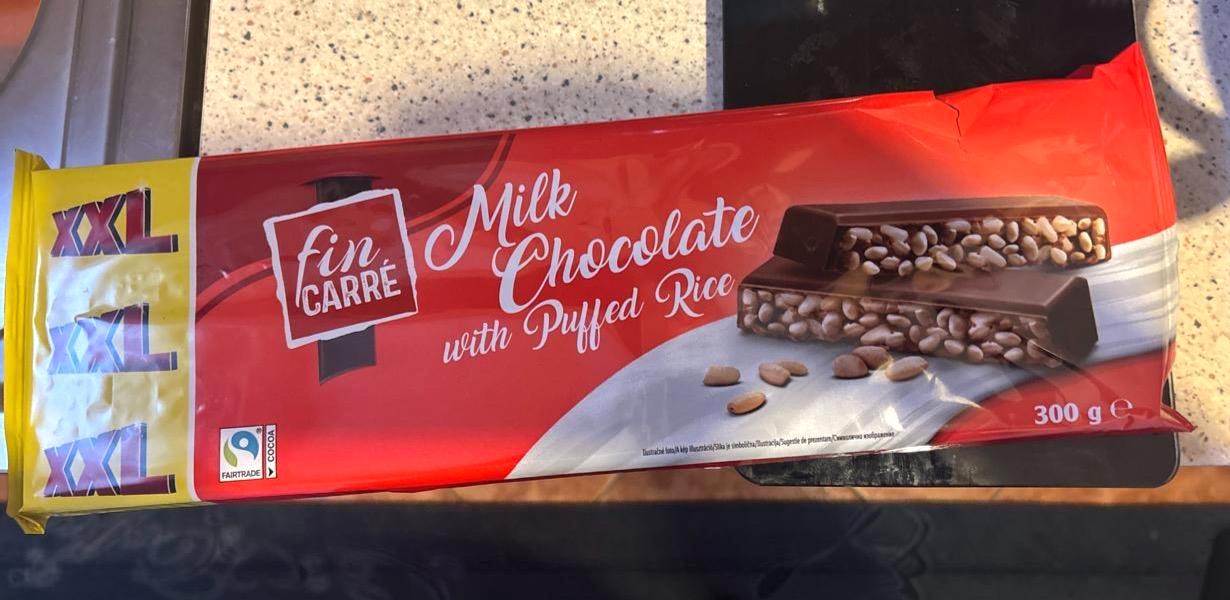 Képek - Milk chocolate with puffed rice Fin Carré