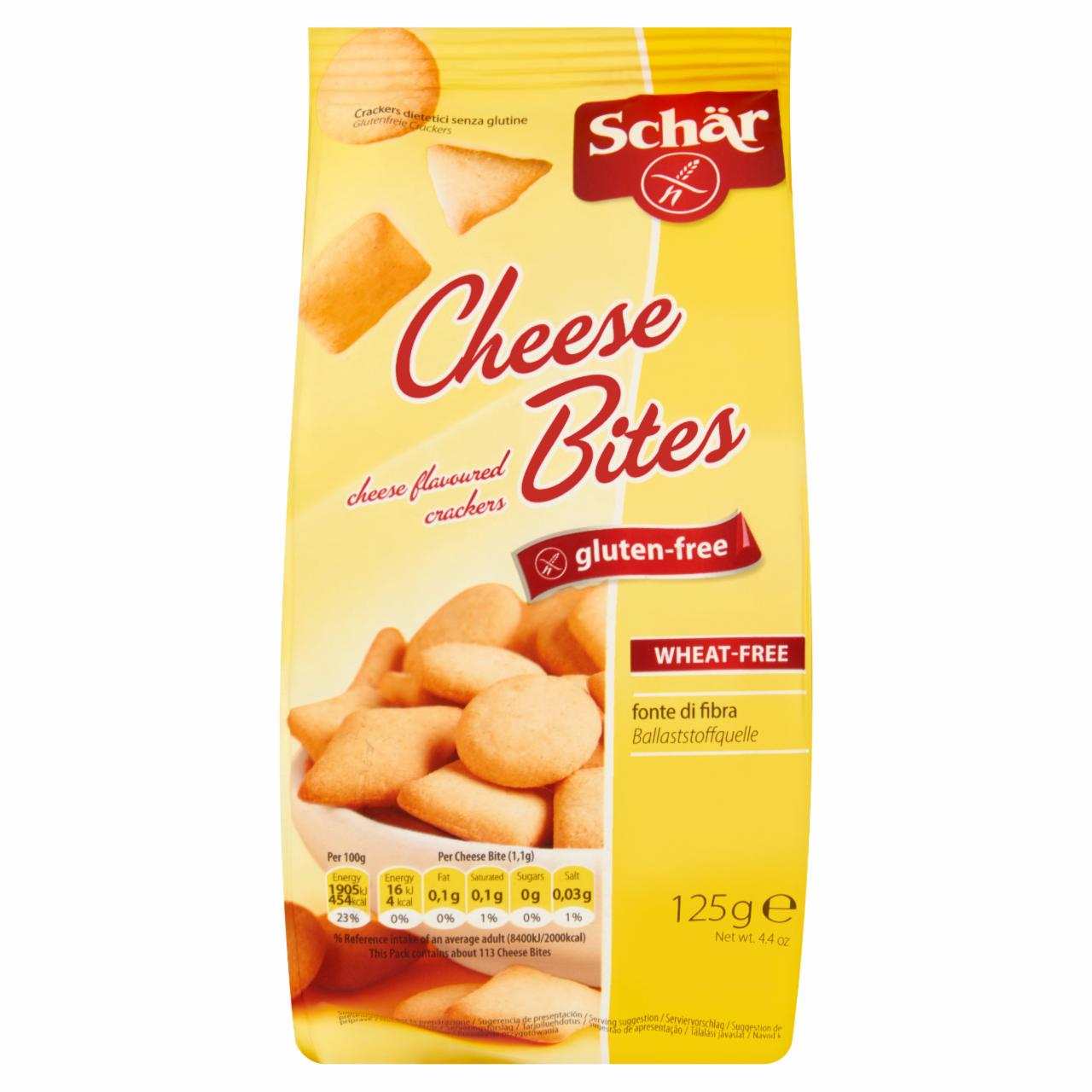 Képek - Schär Cheese Bites gluténmentes crackers 125 g