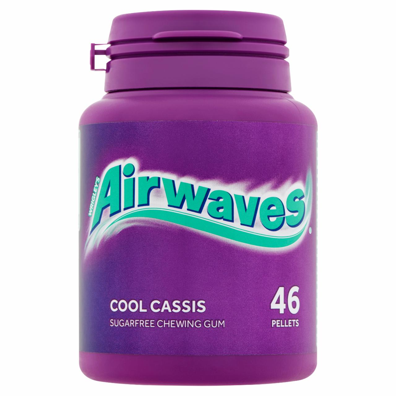 Képek - Airwaves Cool Cassis mentol- és feketeribizli-ízű rágógumi 64 g