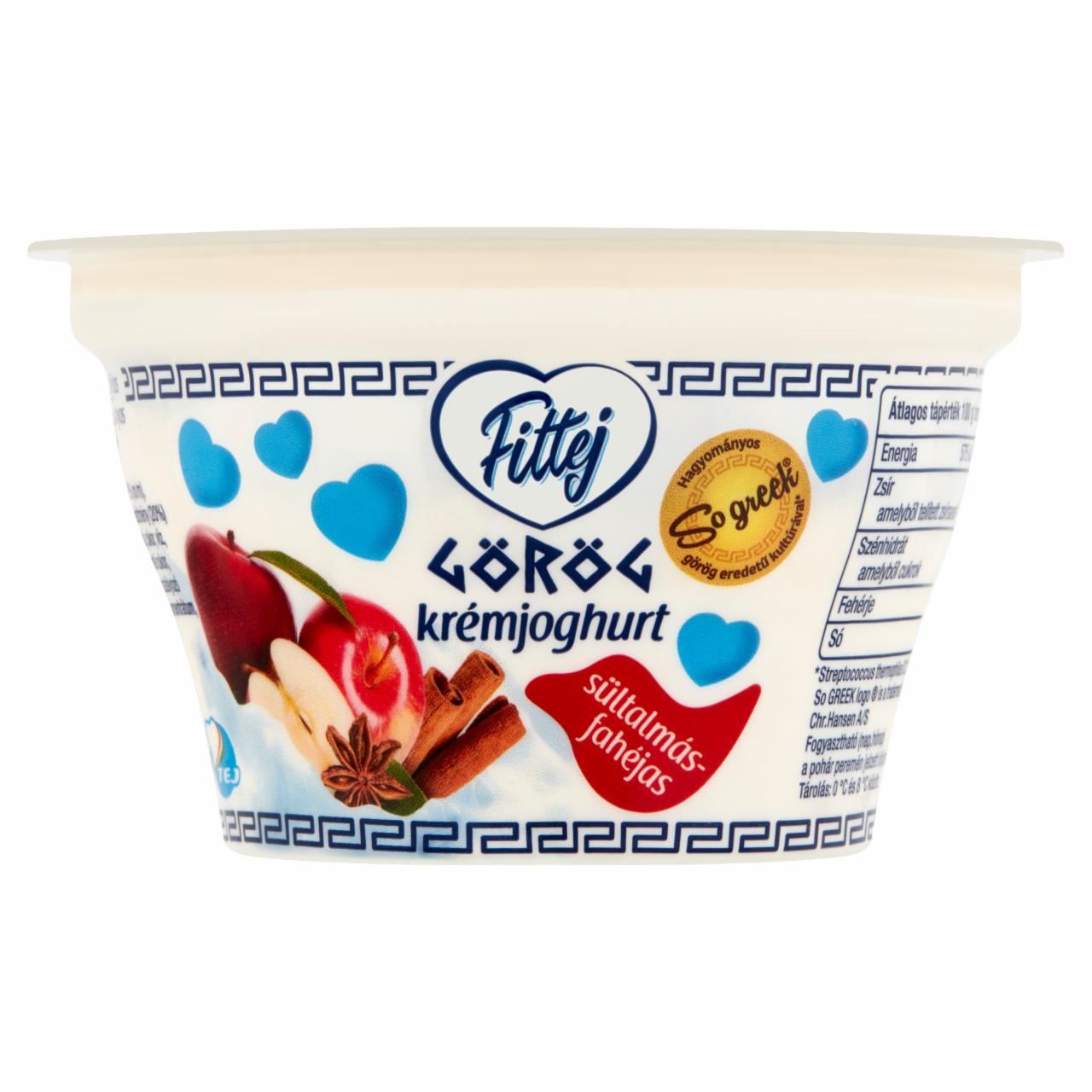 Képek - Fittej sültalmás-fahéjas görög krémjoghurt 150 g