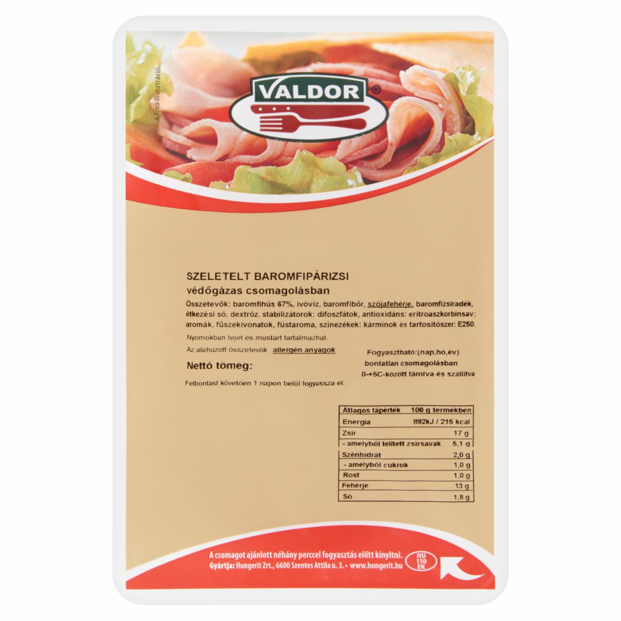 Képek - Valdor szeletelt baromfi párizsi 150 g