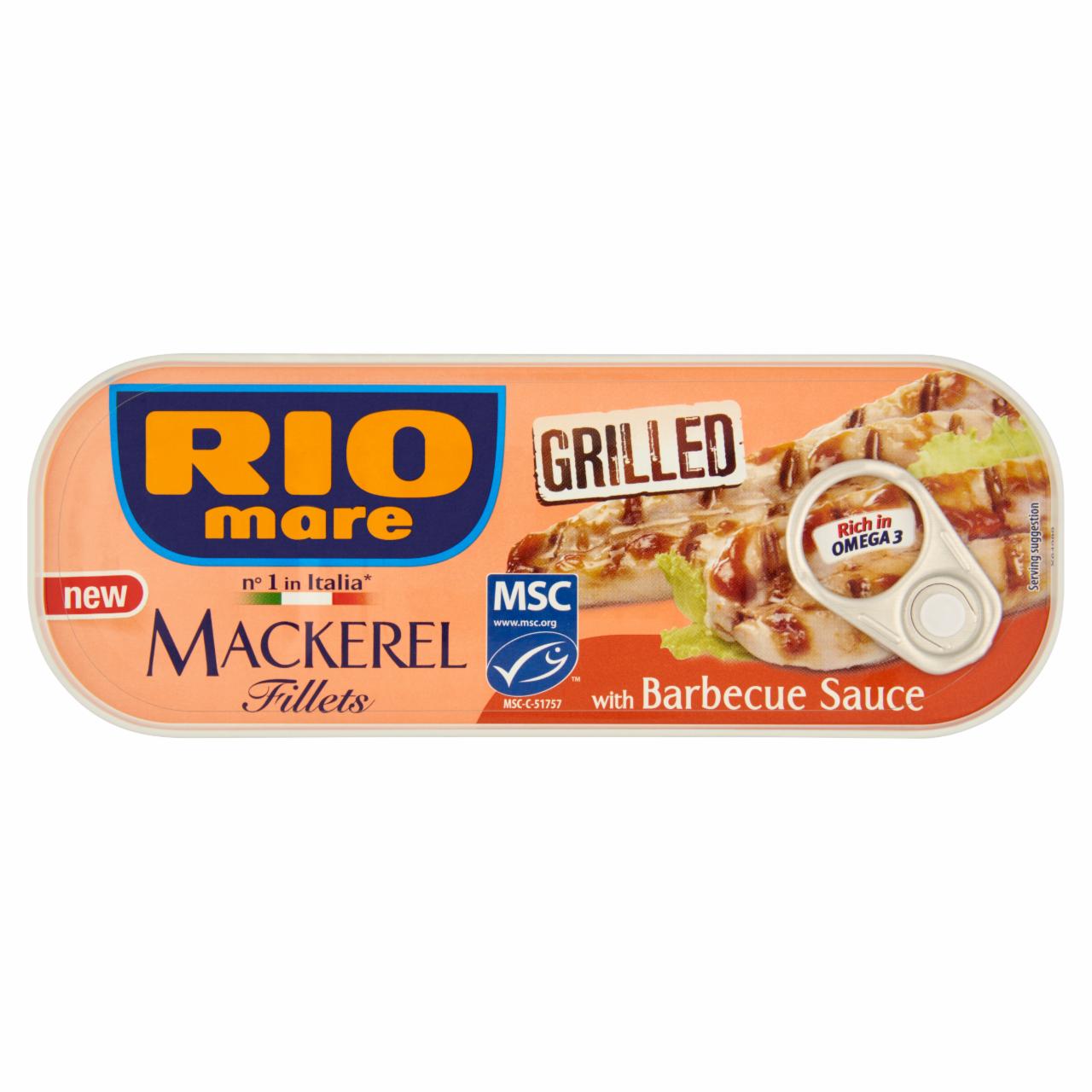 Képek - Rio Mare grillezett makrélafilé barbecue mártásban 120 g