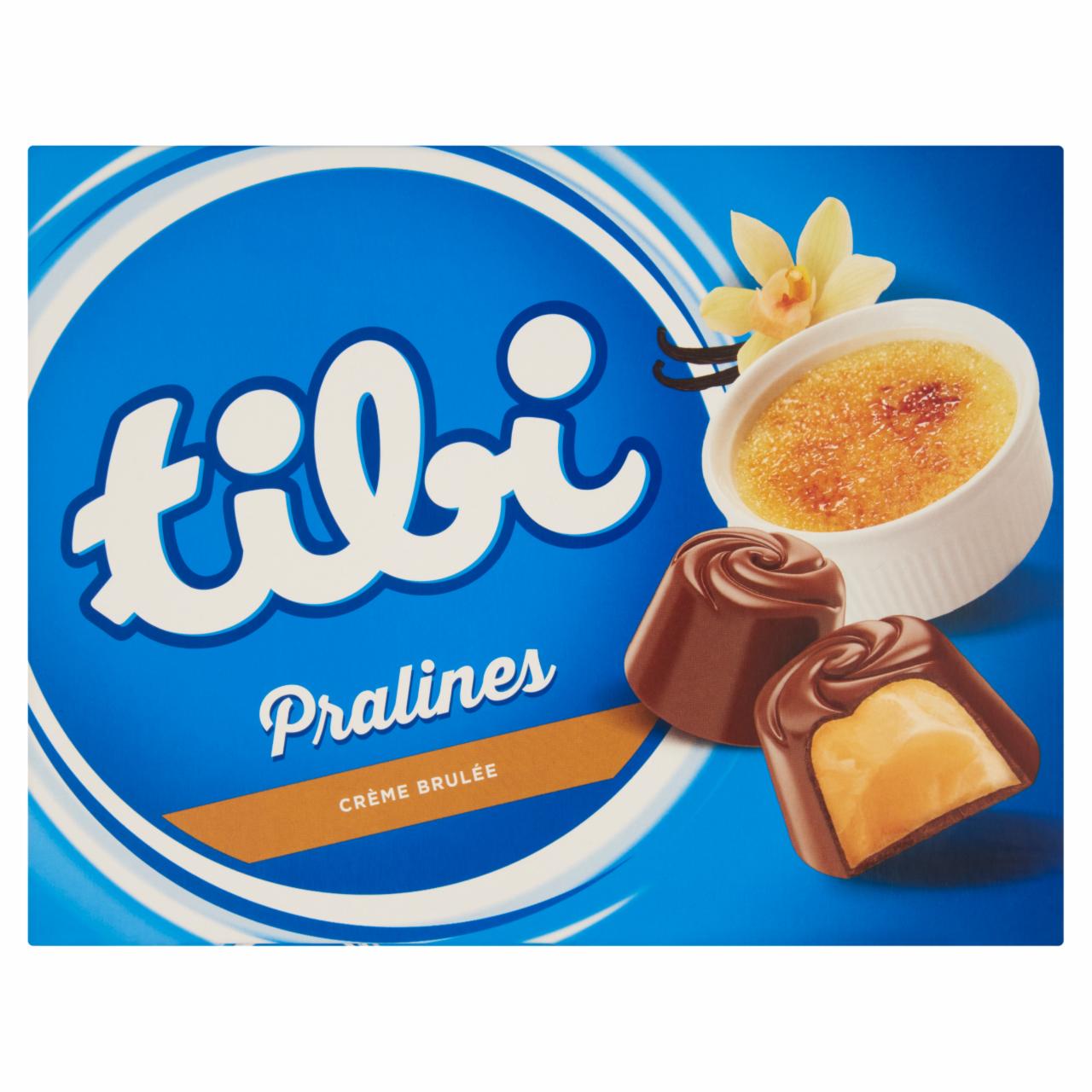 Képek - Tibi Pralines Créme brulée ízű krémmel töltött tejcsokoládés desszert 124 g