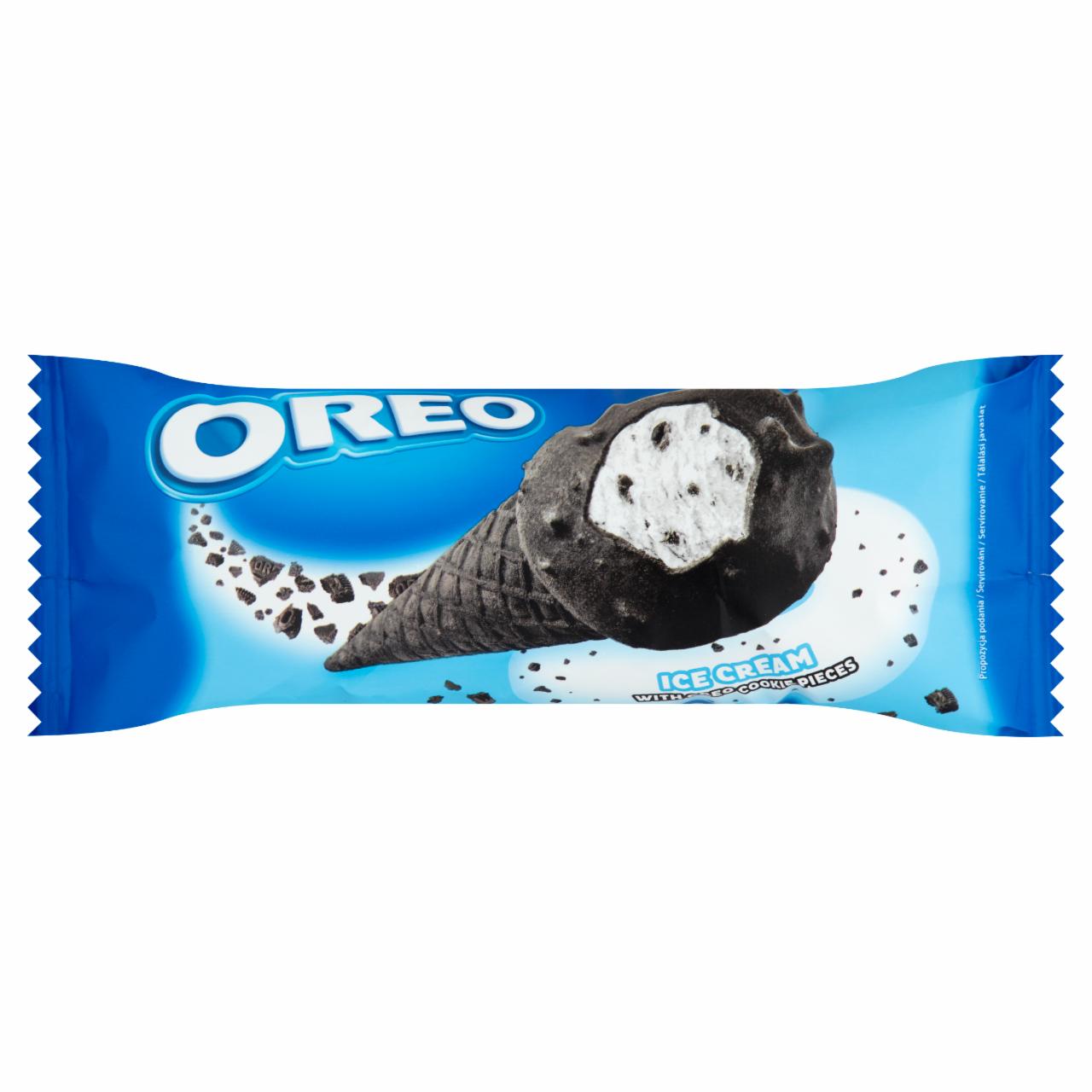 Képek - Oreo vanília ízű jégkrém, benne kakaó ízű keksz darabkák vanília ízű töltelékkel 110 ml