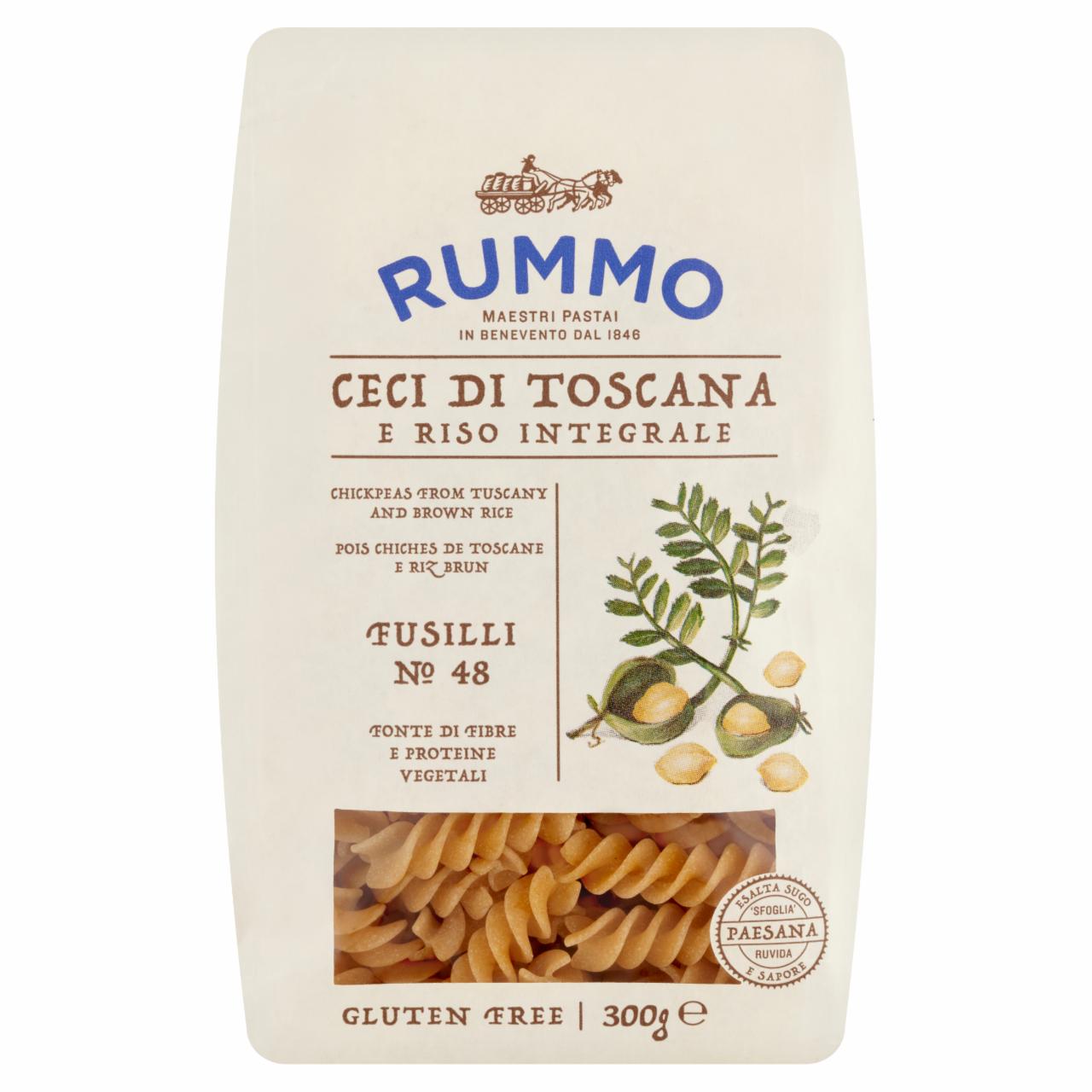 Képek - Rummo Fusilli száraztészta csicseriborsóból és barnarizsből 300 g