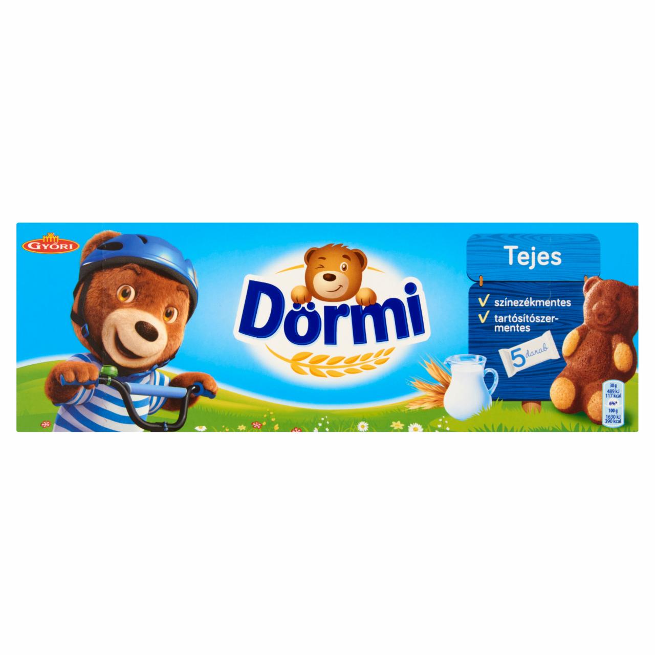 Képek - Dörmi tejes krémmel töltött puha piskóta 5 x 30 g (150 g)