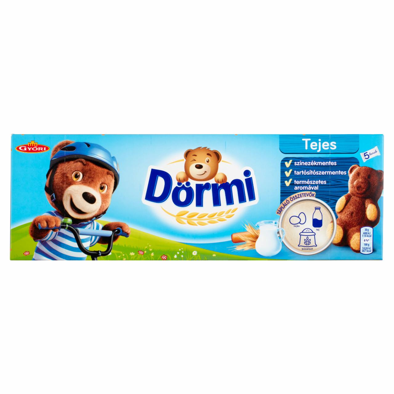 Képek - Dörmi tejes krémmel töltött puha piskóta 5 x 30 g (150 g)