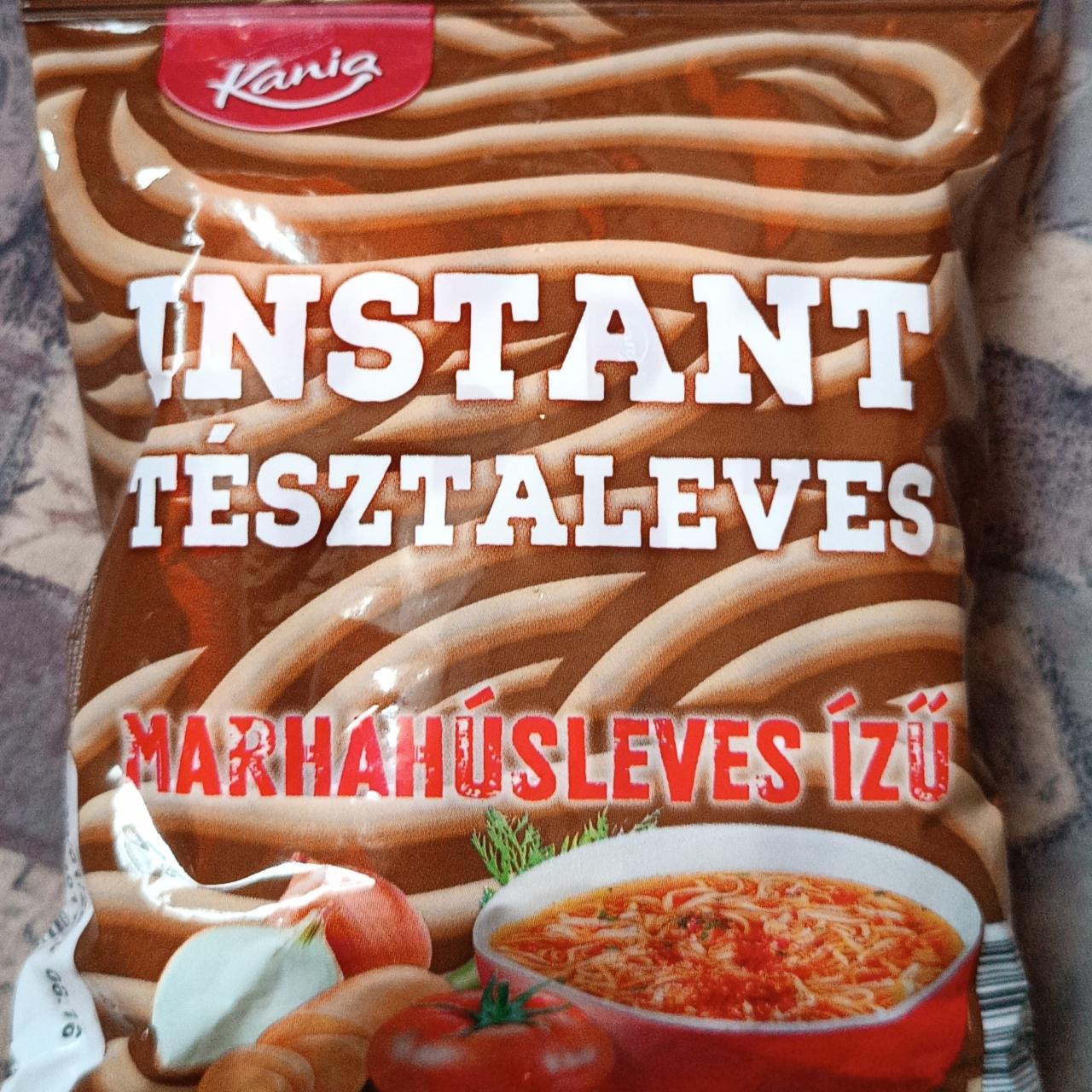 Képek - Instant tésztaleves marhahúsleves ízű Kania