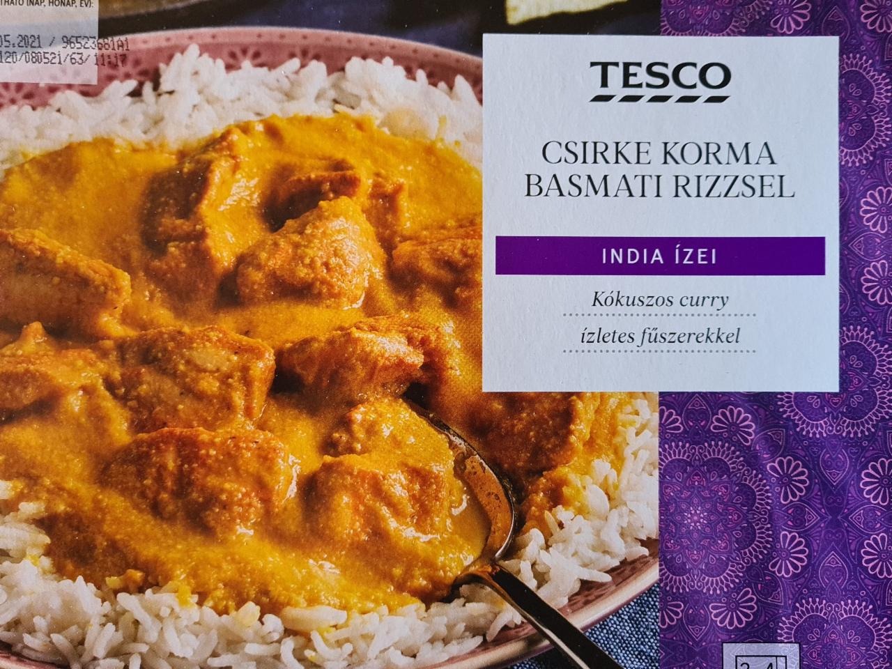 Képek - Csirke korma basmati rizzsel Tesco