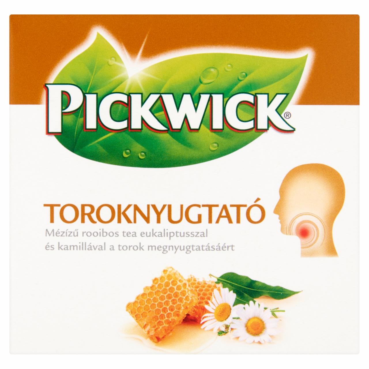 Képek - Pickwick Toroknyugtató mézízű rooibos tea eukaliptusszal és kamillával 10 filter 15 g
