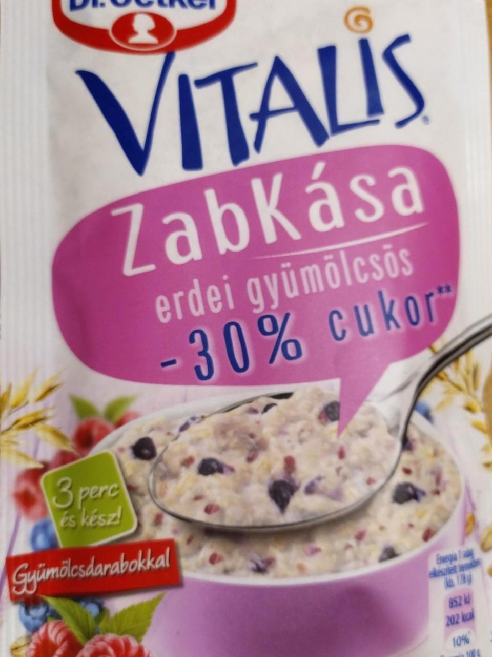 Képek - Vitalis zabkása Erdei gyümölcsös -30% cukor Dr.Oetker