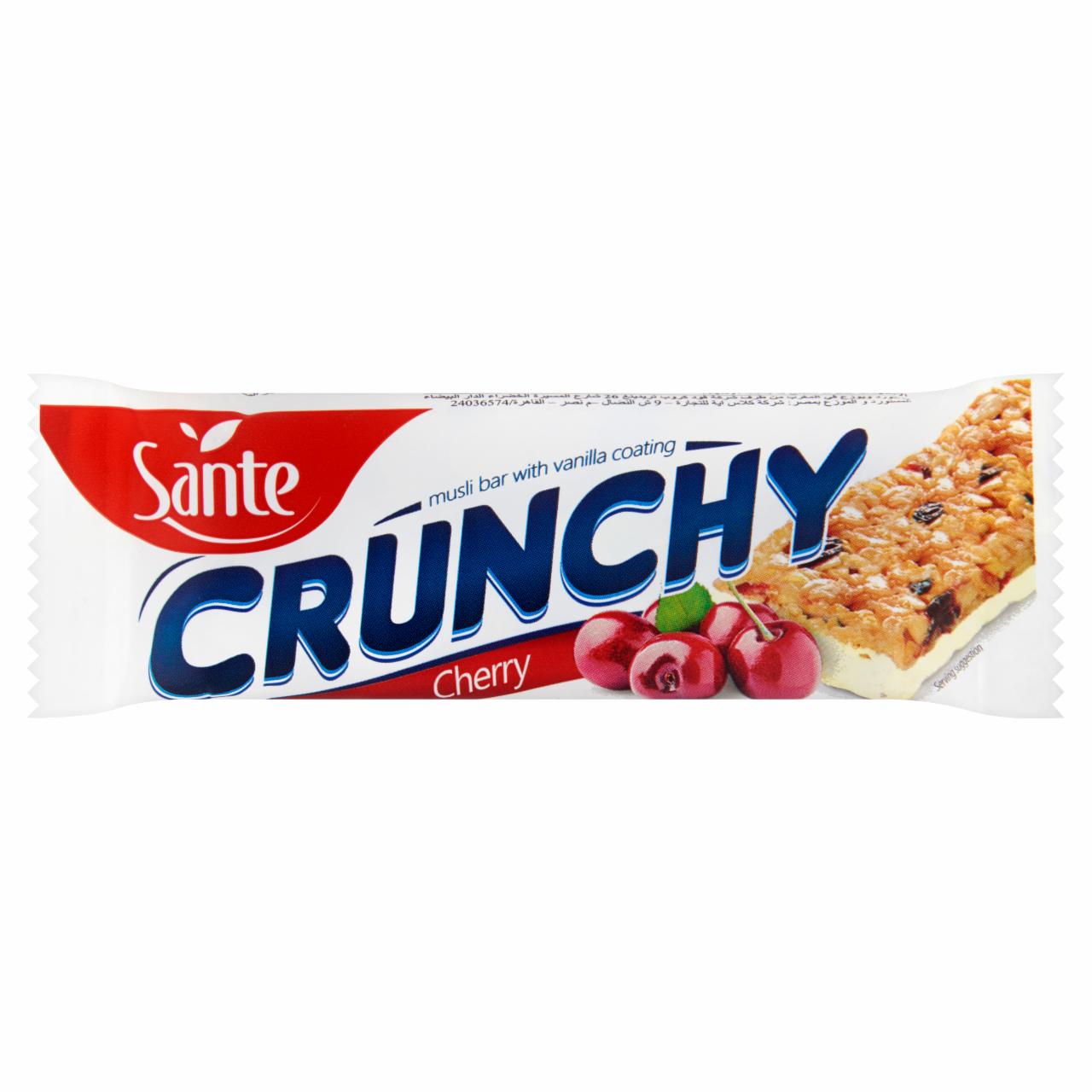 Képek - Sante Crunchy meggy ízű müzliszelet 40 g