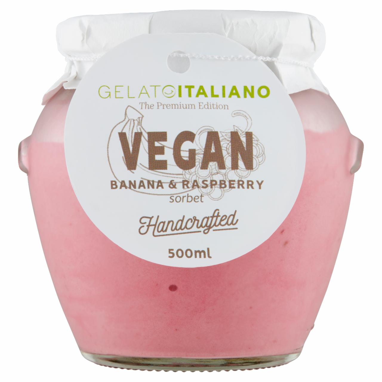 Képek - Gelato Italiano vegán banános málna sorbet 500 ml