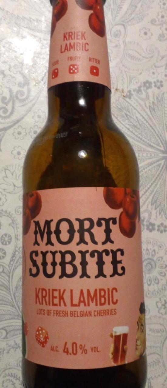 Képek - Mort Subite belga meggyes lambic típusú sörkülönlegesség 4% 0,25 l üveg