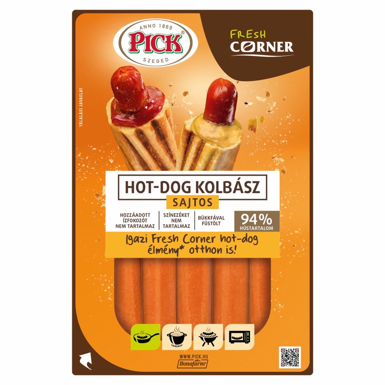 Képek - PICK Fresh Corner sajtos hot-dog kolbász 300 g