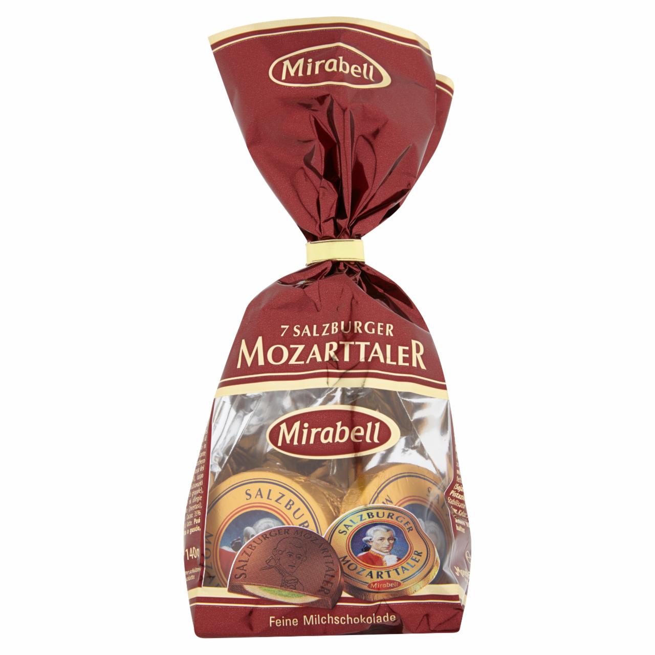 Képek - Mirabell Mozarttaller tejcsokoládé mogyoróskrém és marcipános töltelékkel 140 g