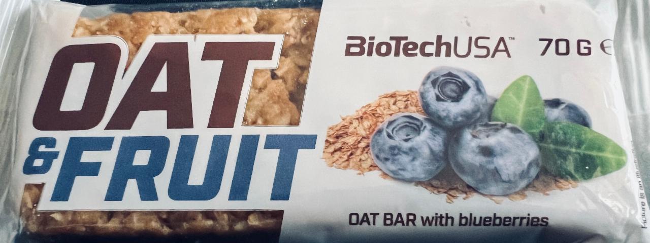 Képek - Oat & Fruit Oat Bar with blueberries BioTechUSA