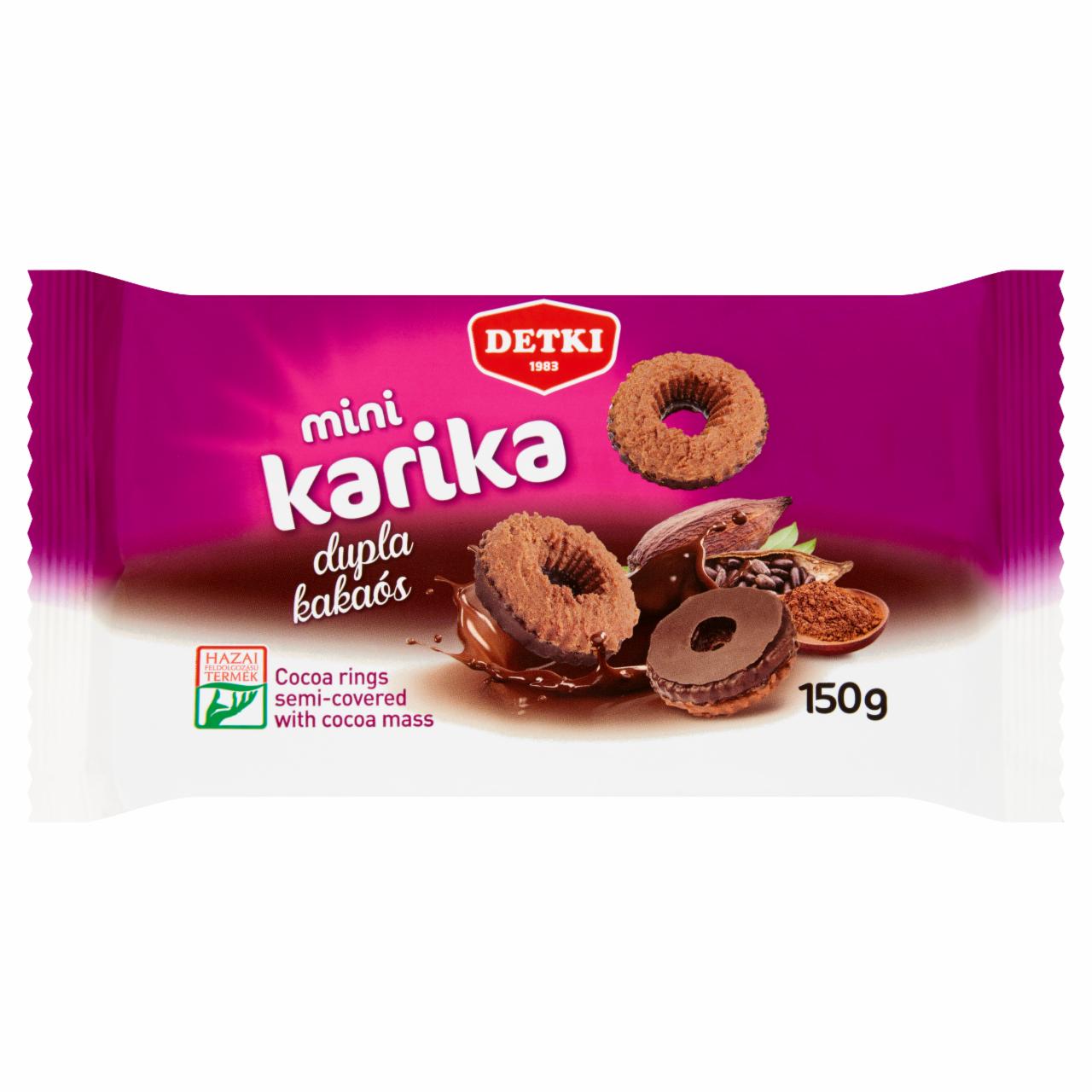 Képek - Detki dupla kakaós mini karika 150 g