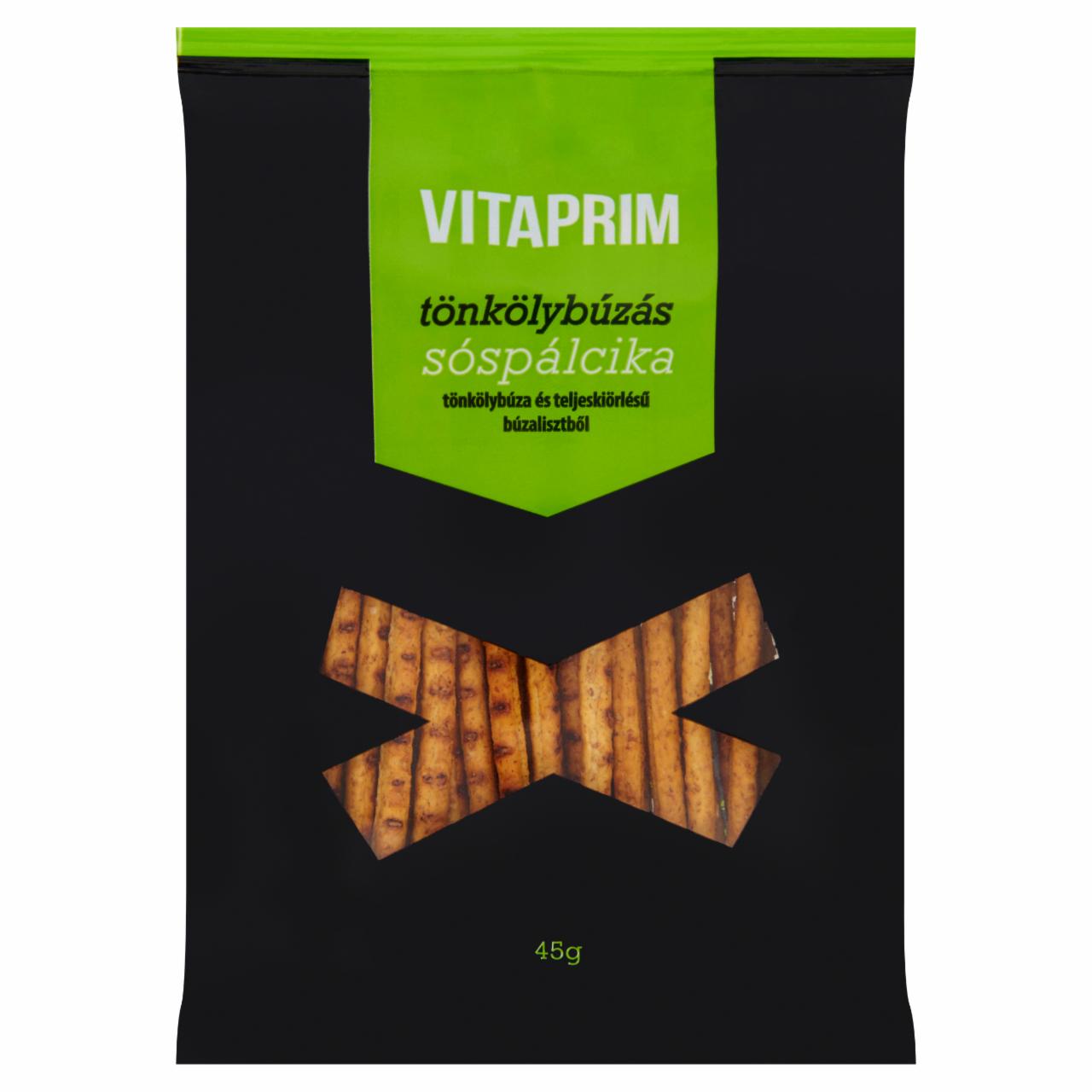 Képek - Vitaprim tönkölybúzás sóspálcika 45 g