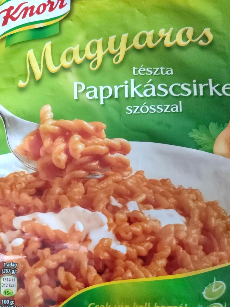 Képek - Magyaros tészta paprikáscsirke szósszal Knorr
