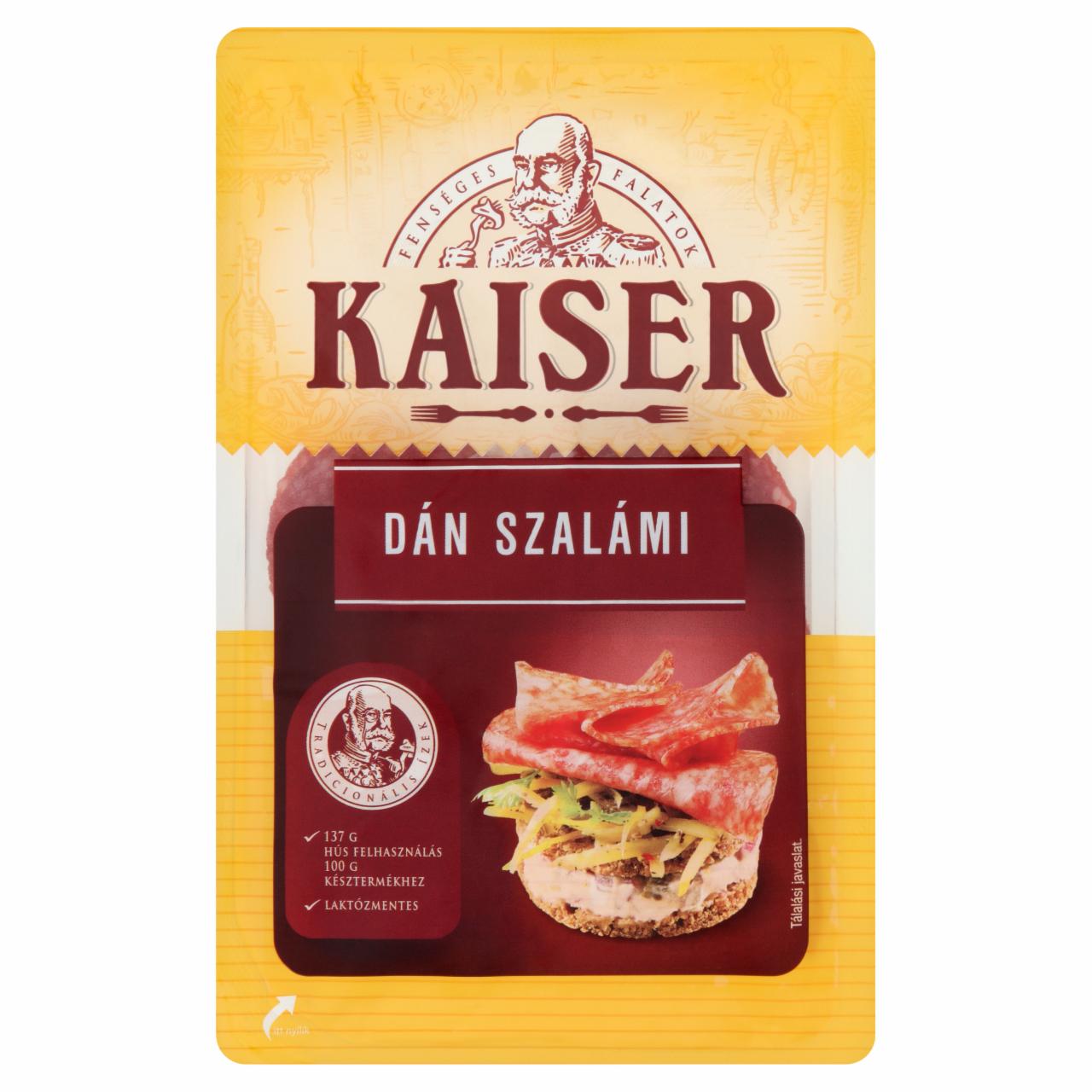 Képek - Kaiser szeletelt dán szalámi 75 g